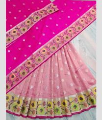 Pink and Baby Pink kota sarees with All over Buttas design