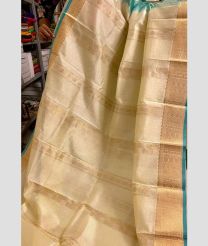Cream and Lite Brown kuppadam pattu sarees with Kanchi Border design