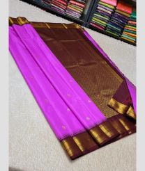 purple colour kuppadam pattu sarees with All over design