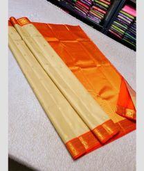 gold and grey colour kuppadam pattu sarees with All over design