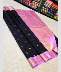 violet and pink colour kuppadam pattu sarees with All over design