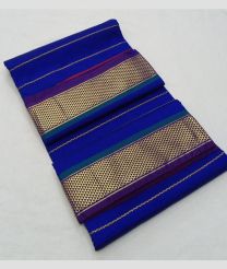Royal Blue and Magenta madisar sarees with All over Lines design