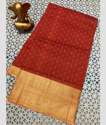 maroon colour mangalagiri cotton sarees with Kanchi Border design