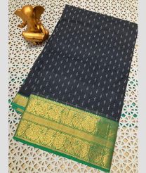 violet colour mangalagiri cotton sarees with Kanchi Border design