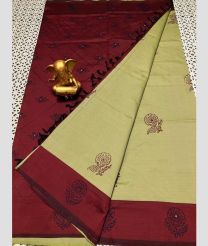 magenta and gray colour mangalagiri cotton sarees with Plain design