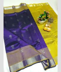 Purple and Acid Green mangalagiri pattu sarees with Kaddy Border design