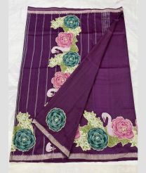Dark Burgundy and Silver mangalagiri pattu sarees with Jari Border design