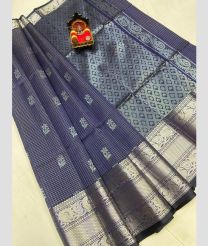 charcoal colour mangalagiri pattu sarees with Kanchi Border design