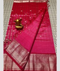 marron colour mangalagiri pattu sarees with Kanchi Border design