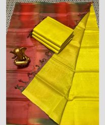 olive and rust colour mangalagiri pattu sarees with Plain design