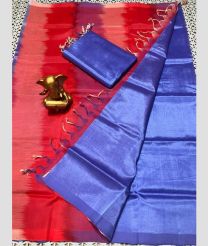 light blue and pink colour mangalagiri pattu sarees with Plain design