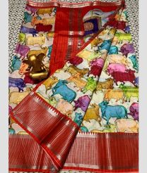 maroon and cream colour mangalagiri pattu sarees with Kanchi Border design