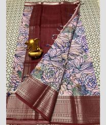 purple and light blue colour mangalagiri pattu sarees with Kanchi Border design