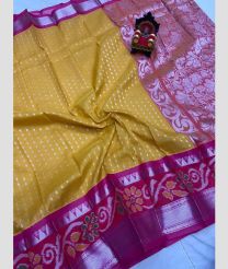 brown and silver colour mangalagiri pattu sarees with Pochampally Border design