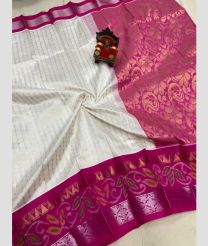 cream and brown colour mangalagiri pattu sarees with Pochampally Border design