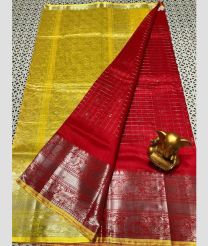 maroon and olive colour mangalagiri pattu sarees with Kanchi Border design