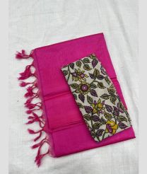magenta red colour mangalagiri pattu sarees with Plain design