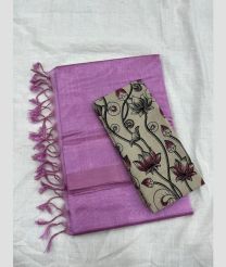 light purple colour mangalagiri pattu sarees with Plain design
