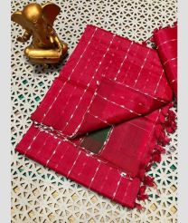maroon colour mangalagiri pattu sarees with All over Lines design
