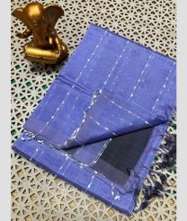 light violet colour mangalagiri pattu sarees with All over Lines design