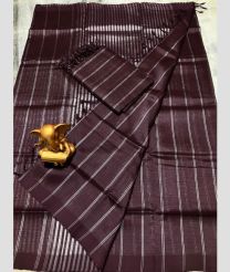coffee colour mangalagiri pattu sarees with All over Lines design