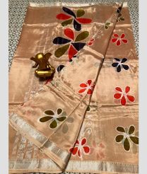 pink colour mangalagiri pattu sarees with All over Printed design