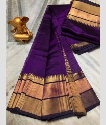 purpple colour mangalagiri pattu sarees with Plain design