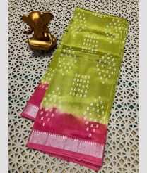 olive green colour mangalagiri pattu sarees with All over design
