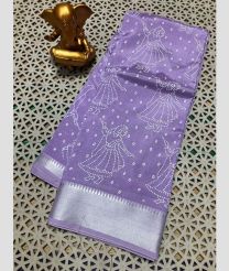 light purple colour mangalagiri pattu sarees with All over design