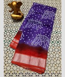 purple colour mangalagiri pattu sarees with All over design