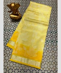 light yellow colour mangalagiri pattu sarees with All over design