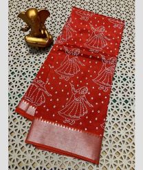 magenta colour mangalagiri pattu sarees with All over design