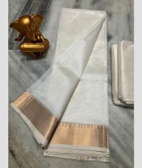 cream colour mangalagiri pattu sarees with Jari Border design