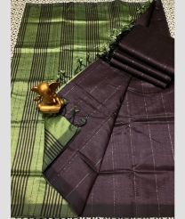 charcoal colour mangalagiri pattu sarees with All over Lines design