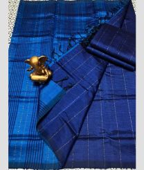 blue colour mangalagiri pattu sarees with All over Lines design