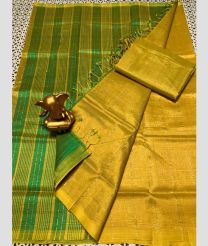 olive colour mangalagiri pattu sarees with All over Lines design