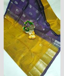 olive and violet colour mangalagiri pattu sarees with Kanchi Border design