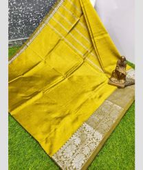 olive colour mangalagiri pattu sarees with Kanchi Border design