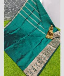 blue colour mangalagiri pattu sarees with Kanchi Border design