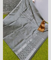 gray colour mangalagiri pattu sarees with Kanchi Border design