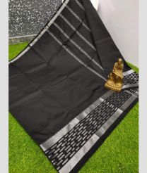 harcoal colour mangalagiri pattu sarees with Kanchi Border design
