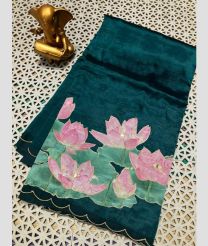 blue colour mangalagiri pattu sarees with Plain design