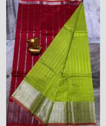 magenta and olive colour mangalagiri pattu sarees with Kanchi Border design