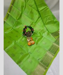 olive green colour mangalagiri pattu sarees with Kanchi Border design