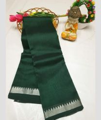 green colour mangalagiri pattu sarees with Kanchi Border design