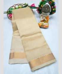 cream colour mangalagiri pattu sarees with Kanchi Border design