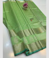 olive green colour mangalagiri pattu sarees with All over Buttas design