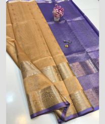 pink and violet colour mangalagiri pattu sarees with All over Buttas design