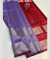 violet and magenta colour mangalagiri pattu sarees with All over Buttas design