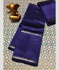 violet colour mangalagiri pattu sarees with Plain design